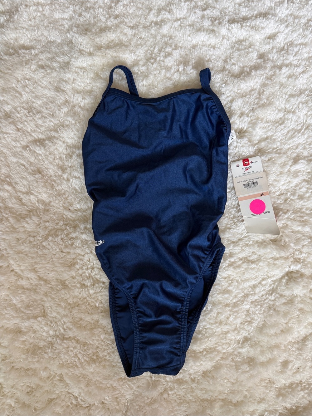 Speedo Navy Blue Girls' One-Piece Swimwear